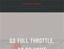 Tablet Screenshot of fullthrottleendurance.com